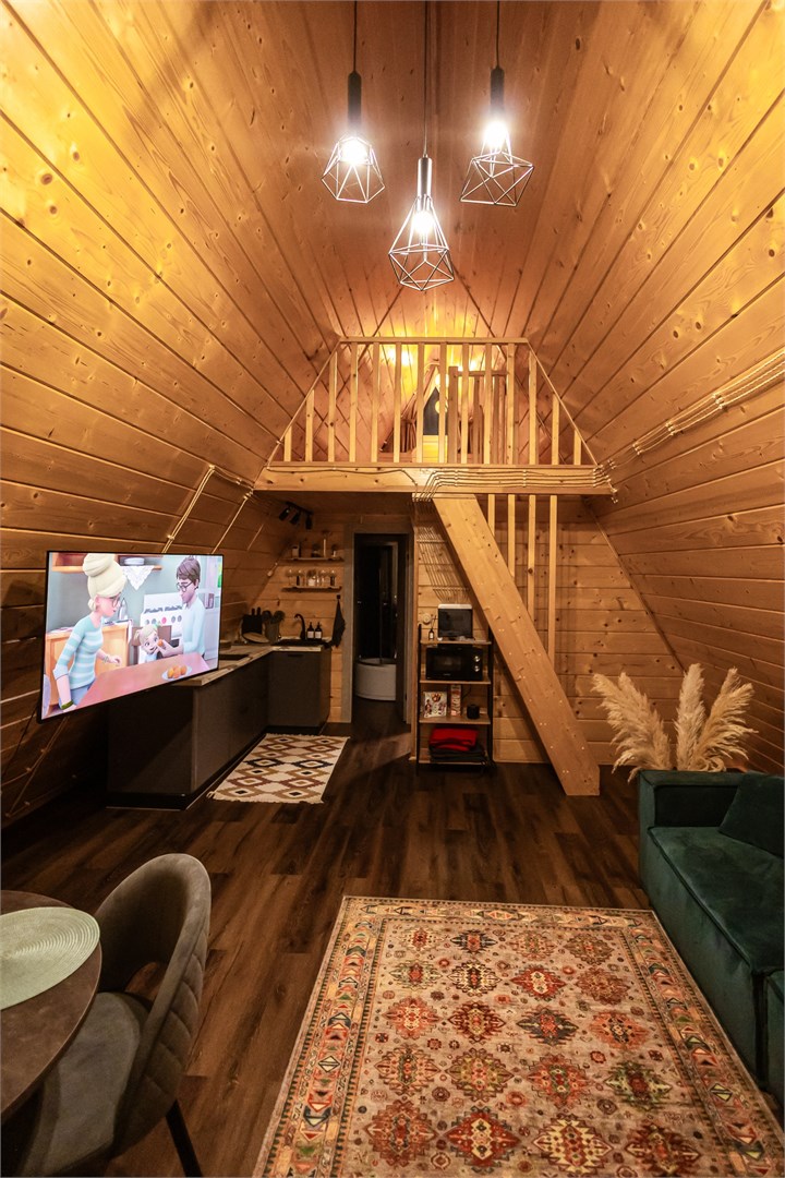 A-frame «Петрол» домик из дерева 4х местный в Ривер Хаус
