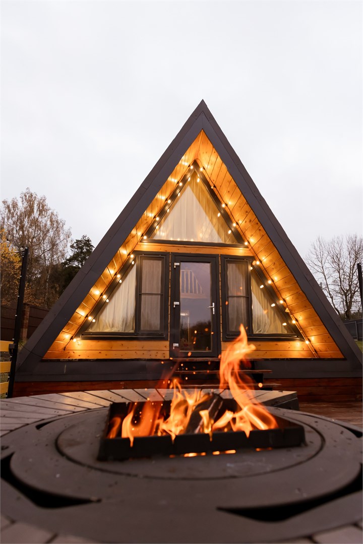 A-frame «Терракот» домик из дерева 4х местный в Ривер Хаус