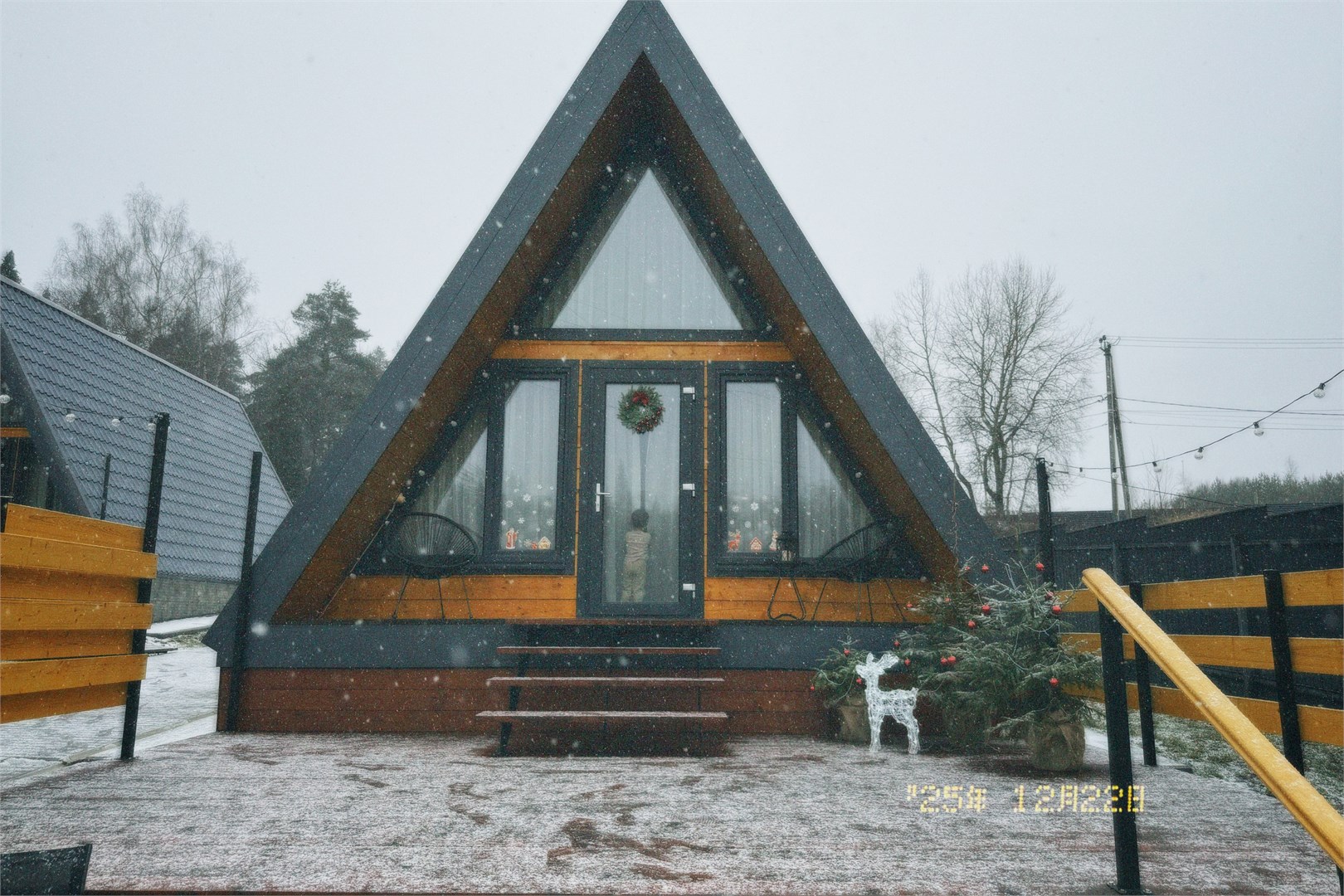 A-frame «Терракот» домик из дерева 4х местный в Ривер Хаус