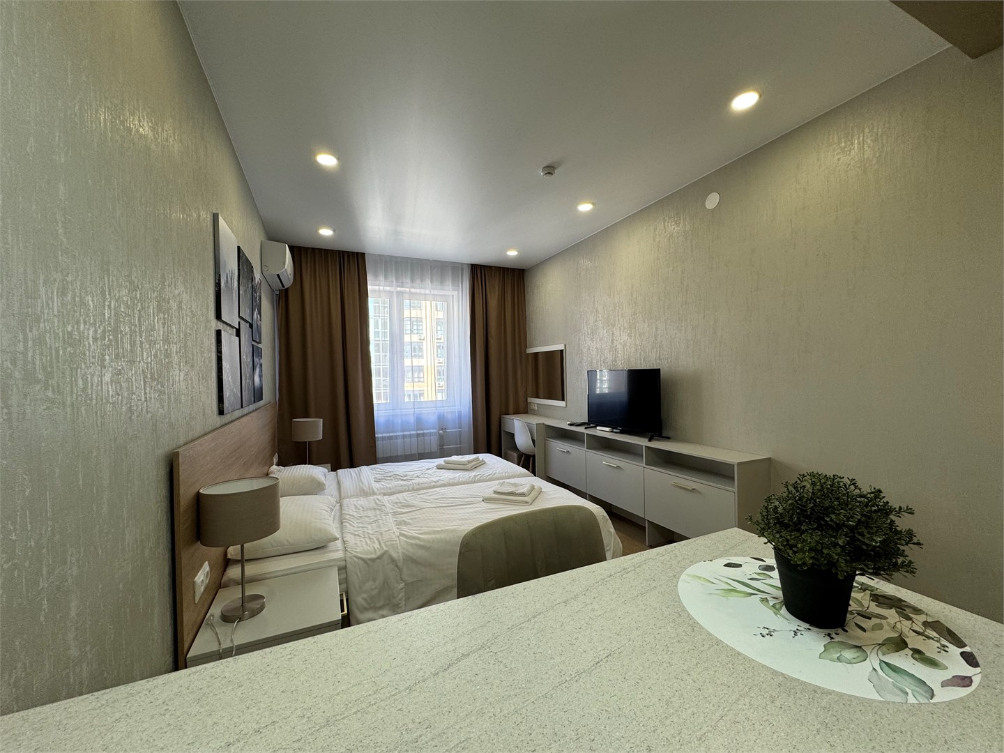 Студия комфорт с 2 кроватями в Alliance apart