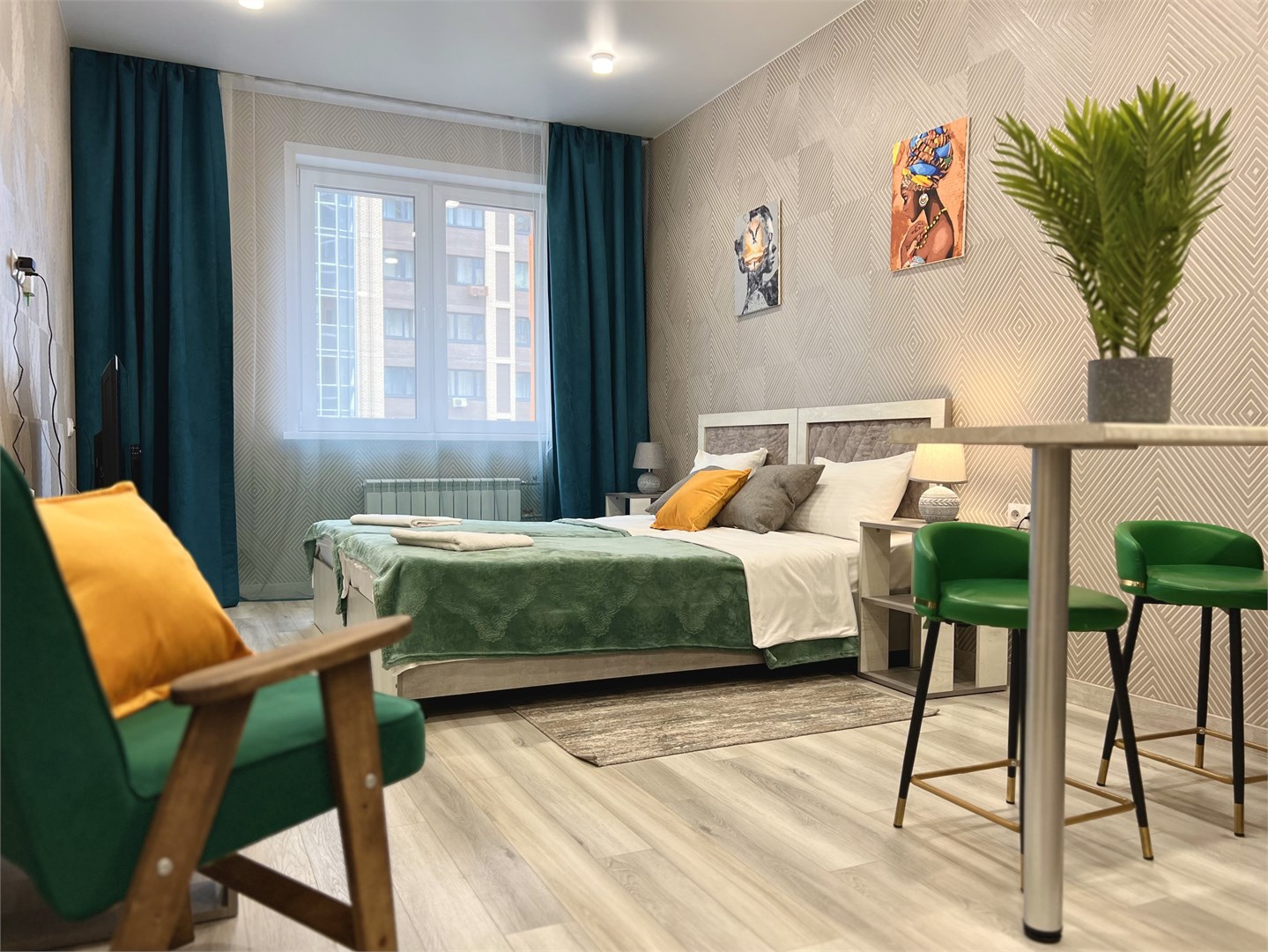 Студия стандарт с 2 кроватями в Alliance apart