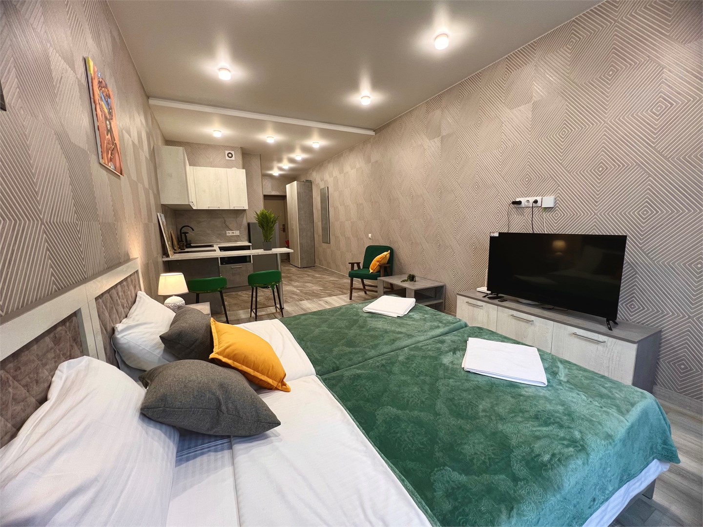 Студия стандарт с 2 кроватями в Alliance apart