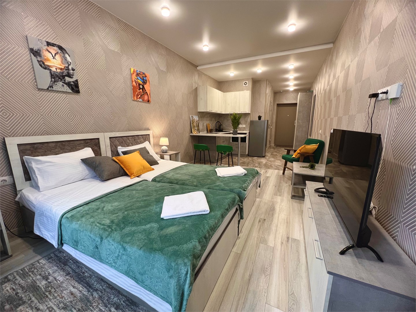 Студия стандарт с 2 кроватями в Alliance apart