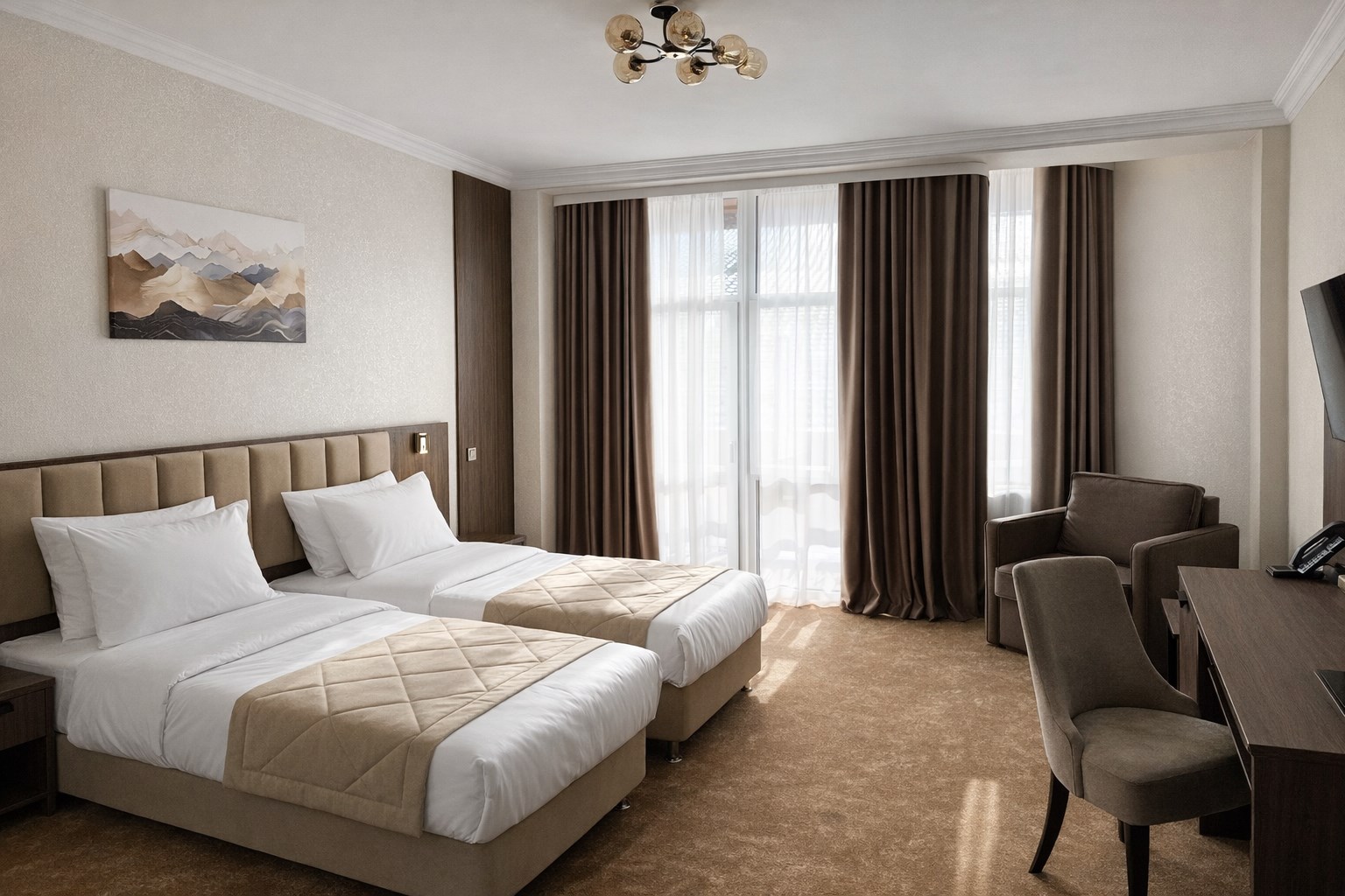 Стандарт с двумя раздельными кроватями в Azimut Парк Отель