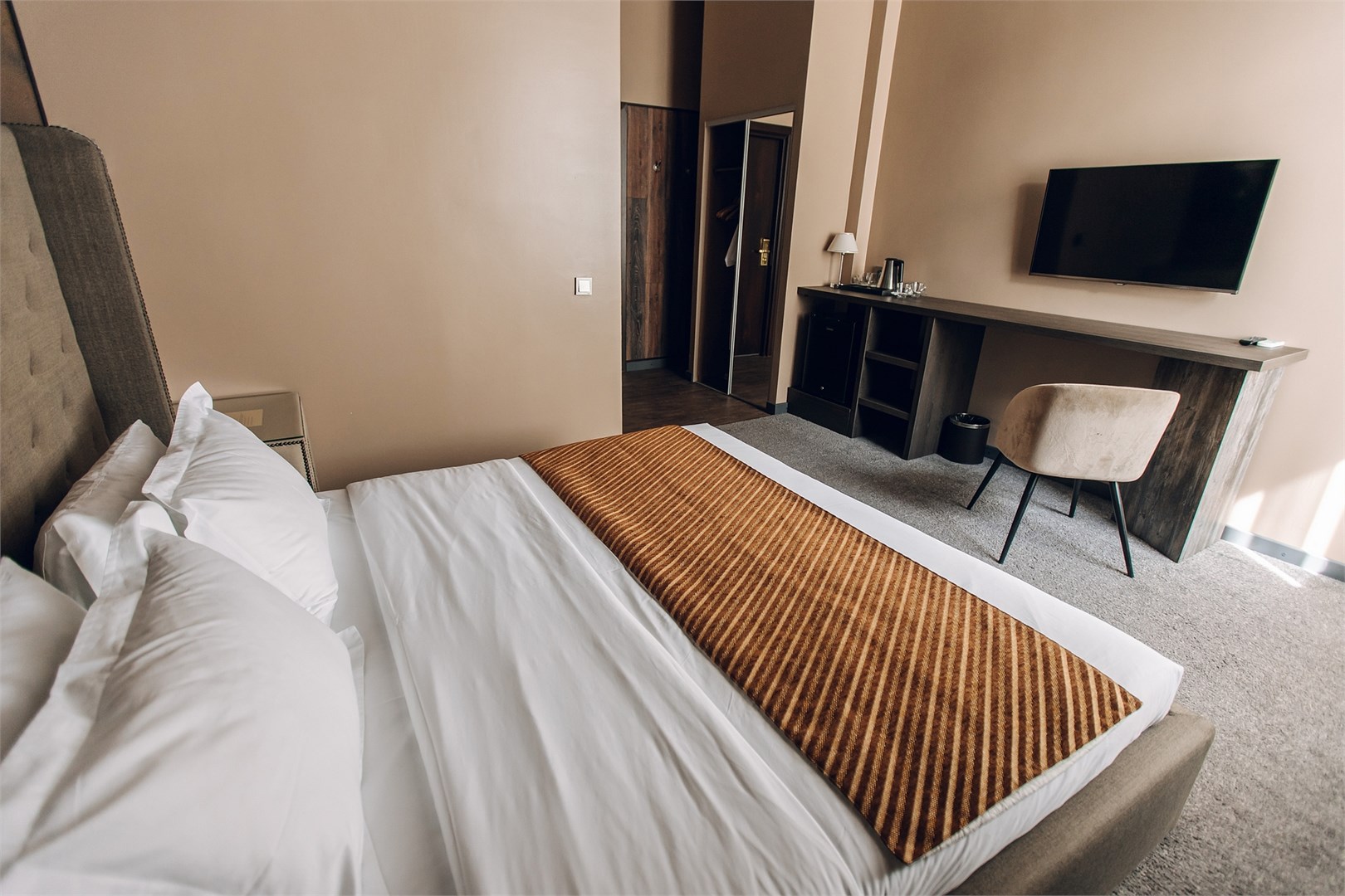 Номер для двоих с двухспальной кроватью (2) в Chalet Briole