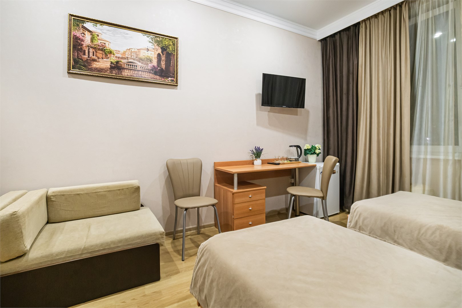 Стандарт 2+1 раздельные кровати Улучшенный в Анфиса