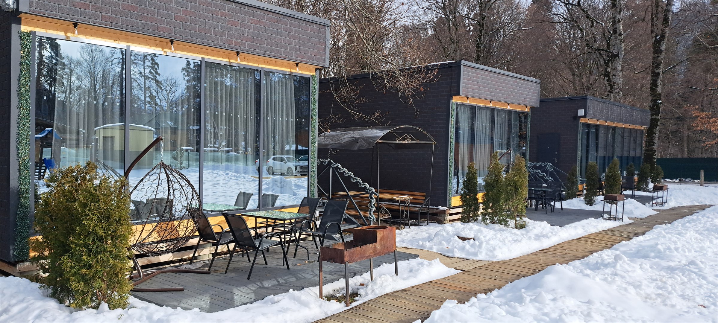 КОТТЕДЖ С ПАНОРАМНЫМ ВИДОМ СТУДИЯ в База отдыха