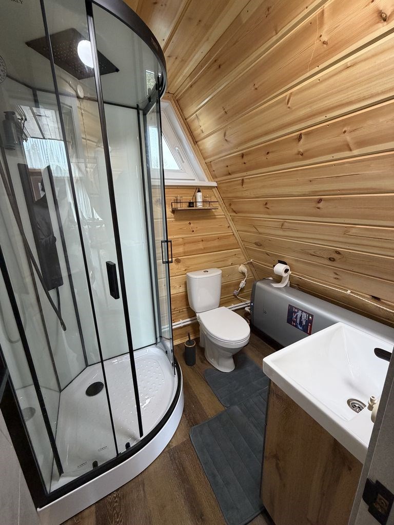 A-frame «Графит» домик из дерева 4х местный в Ривер Хаус