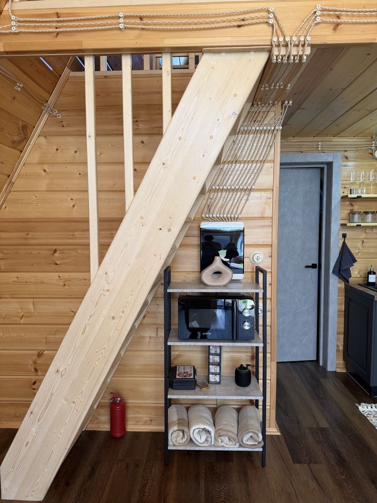A-frame «Графит» домик из дерева 4х местный в Ривер Хаус