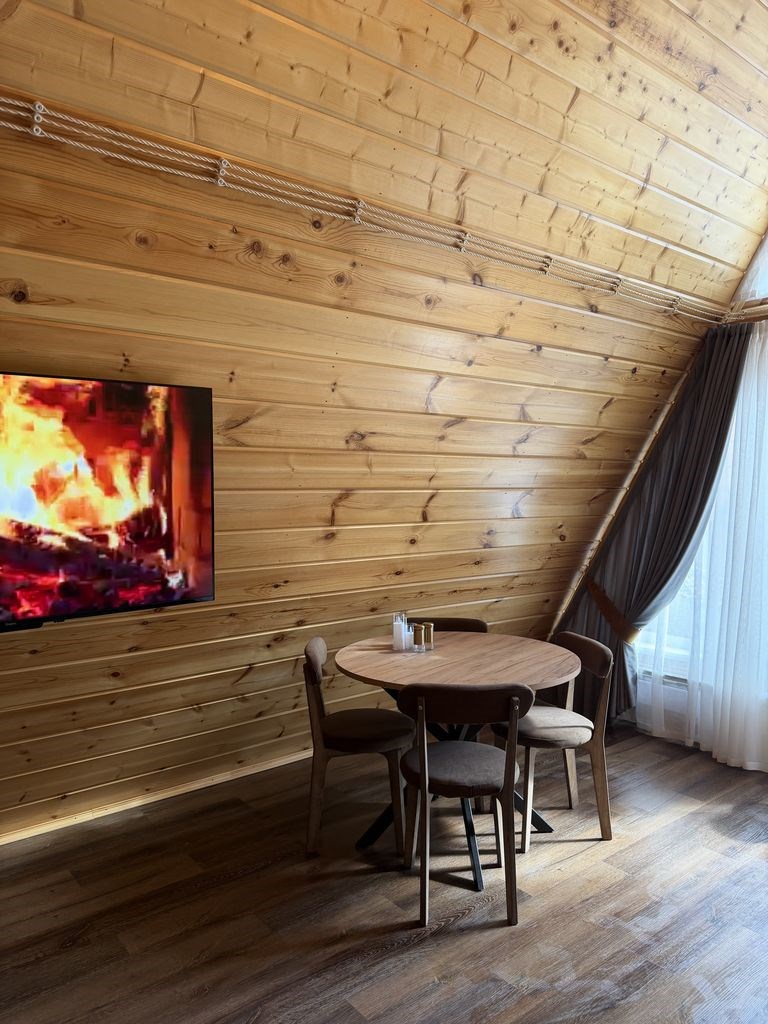 A-frame «Графит» домик из дерева 4х местный в Ривер Хаус