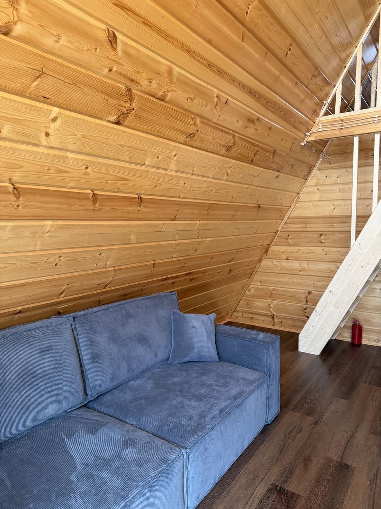 A-frame «Графит» домик из дерева 4х местный в Ривер Хаус