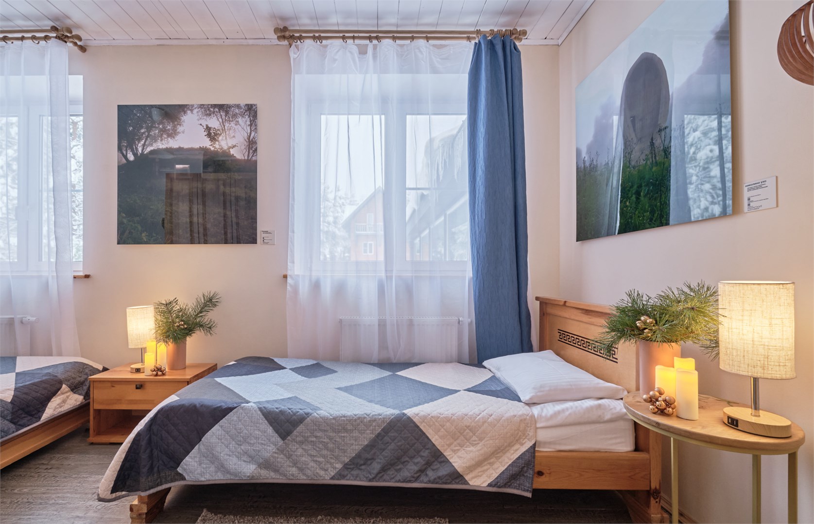 Эконом с двумя кроватями в Никола-ленивец