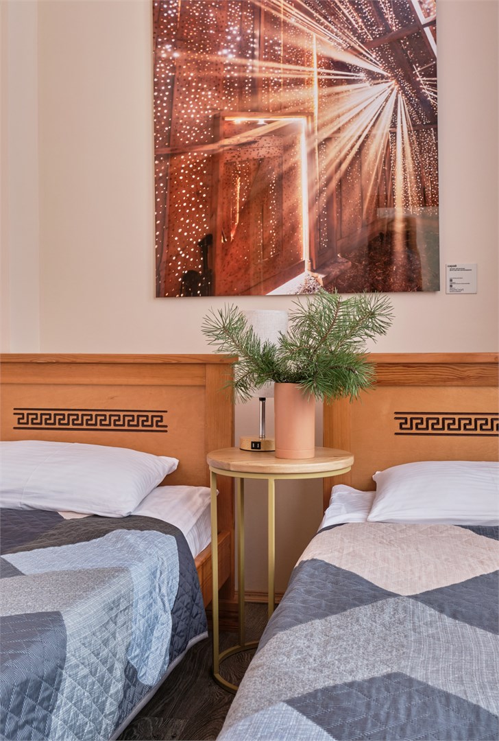 Эконом с двумя кроватями в Никола-ленивец