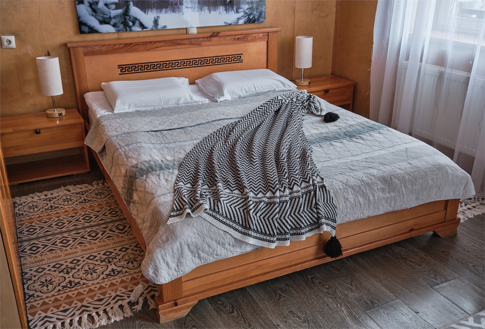 Делюкс с камином в Никола-ленивец