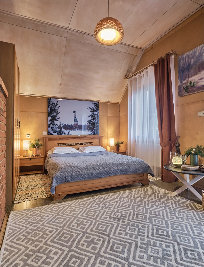 Делюкс с камином в Никола-ленивец