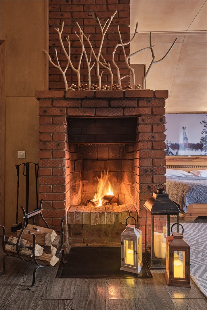 Делюкс с камином в Никола-ленивец