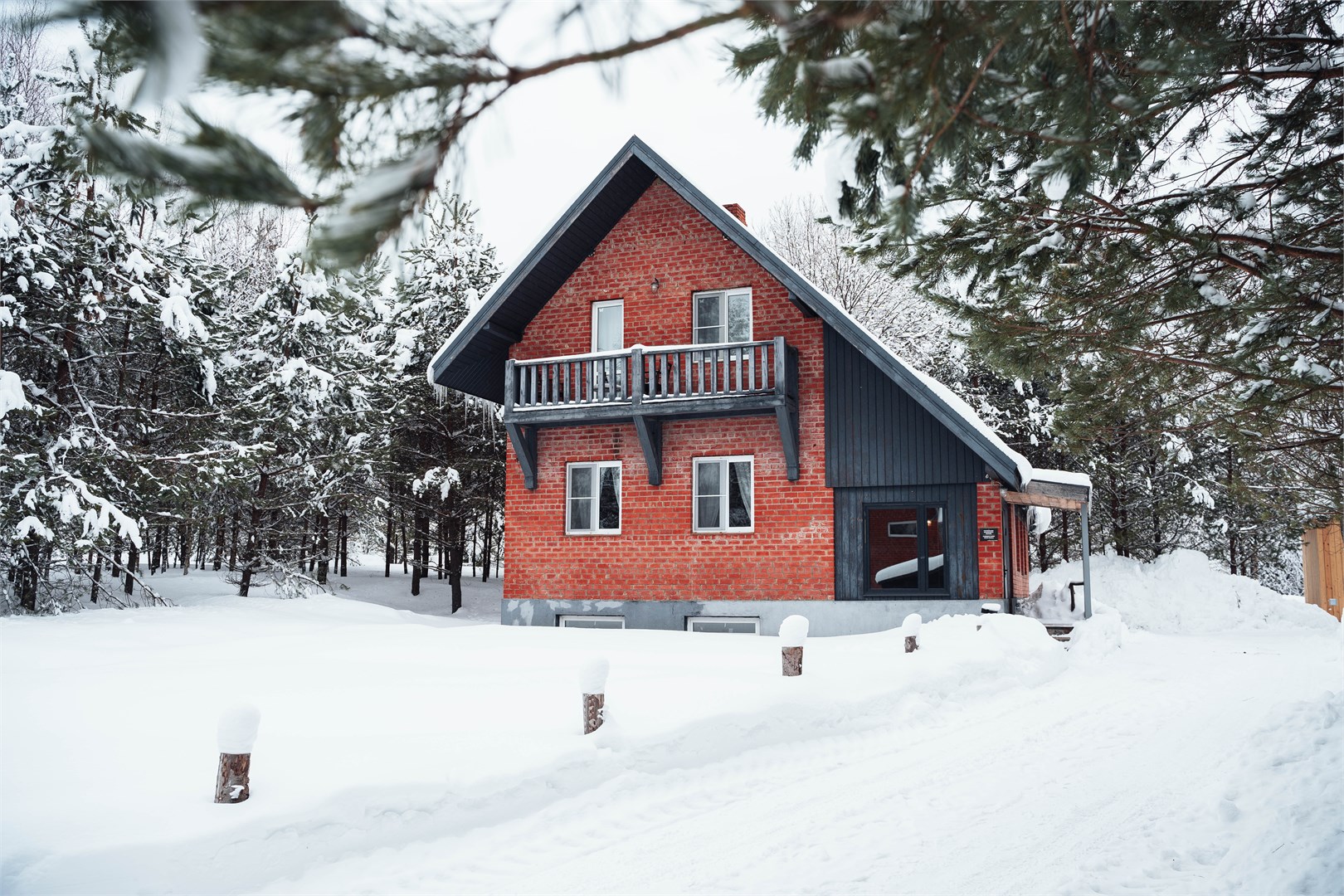 Делюкс с камином в Никола-ленивец