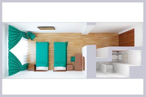 Стандарт 2-местный в Azimut Здоровье Аквамарин