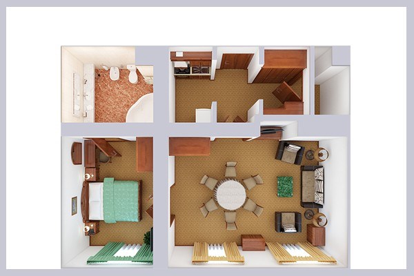 Апартаменты семейные 2-комнатные в Azimut Здоровье Аквамарин