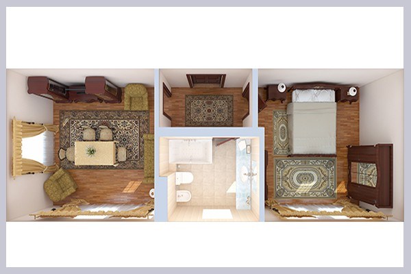 Полулюкс семейный 2-комнатный в Azimut Здоровье Долина Нарзанов Кисловодск