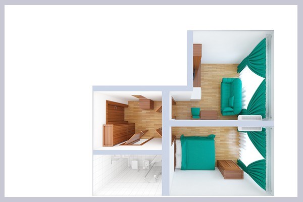 Люкс 2-комнатный 2-местный в Жемчужина Зауралья