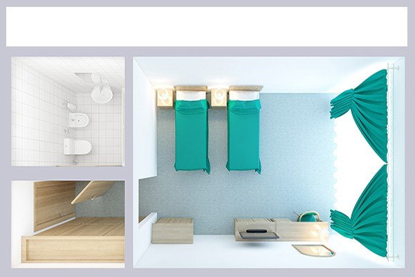 Стандарт с балконом с раздельными кроватями в РЖДЗ Санаторий Черноморье