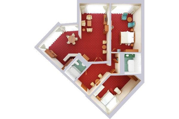 Апартаменты 3-комнатные (№708) в РЖДЗ Санаторий Черноморье