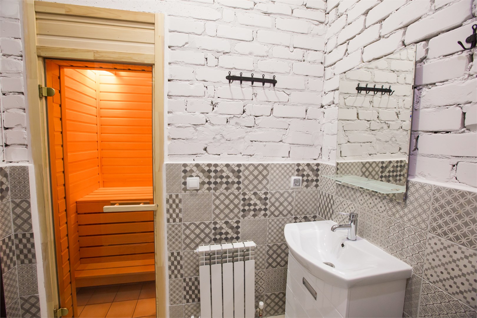 Двухместный номер с сауной и кондиционером в Объект 784