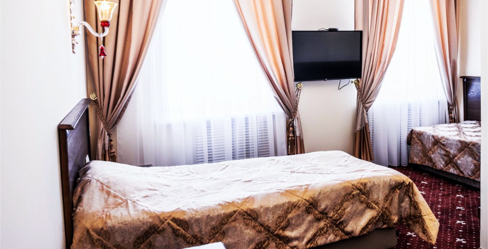 Номер «Стандарт» 2 одноместные кровати (корпус 1) в Казаки